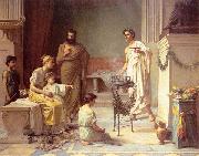 John William Waterhouse A Sick Child brought into the Temple of Aesculapius oil painting